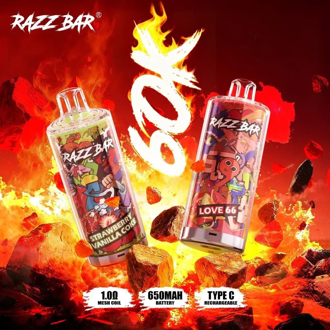 Razz Bar 60000 Lemon Lime Einweg-Vape 60000 Zge