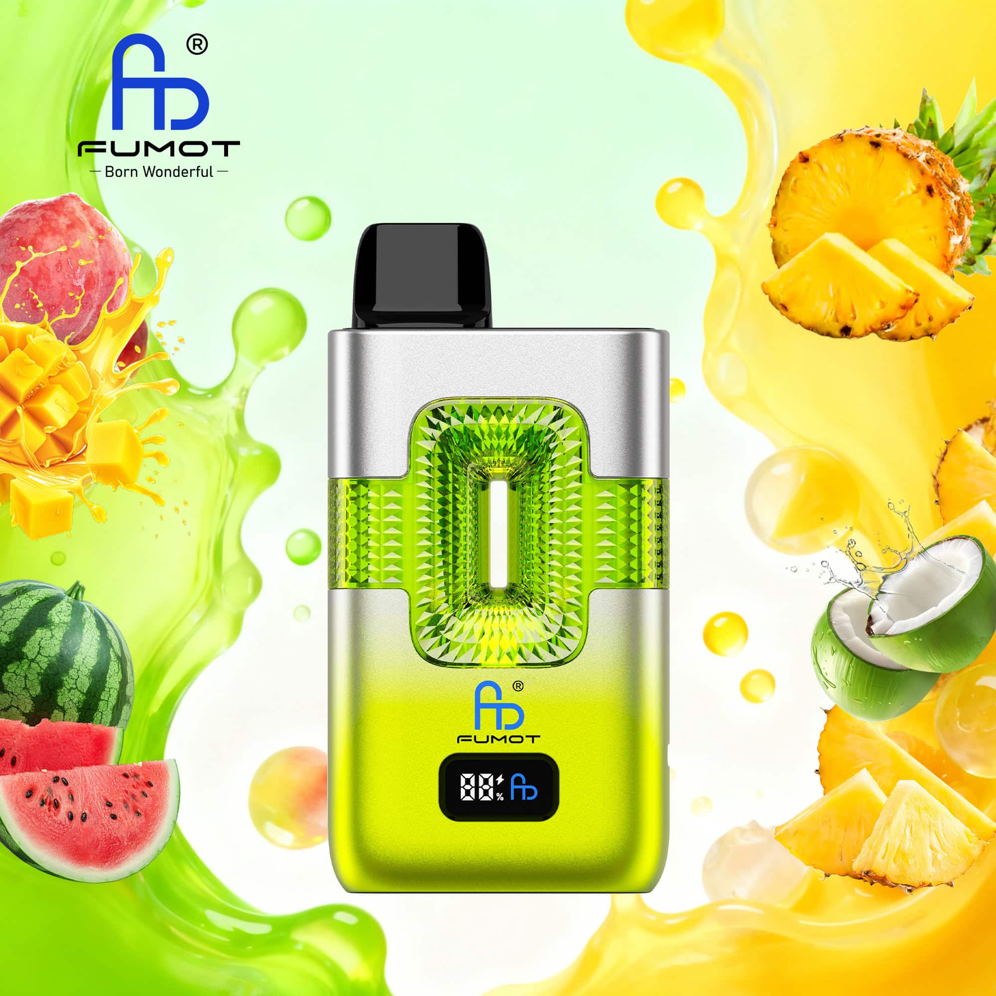 Fumot ECO 2in1 50K Peach Mango Watermelon/Pina Colada Einweg-Vape