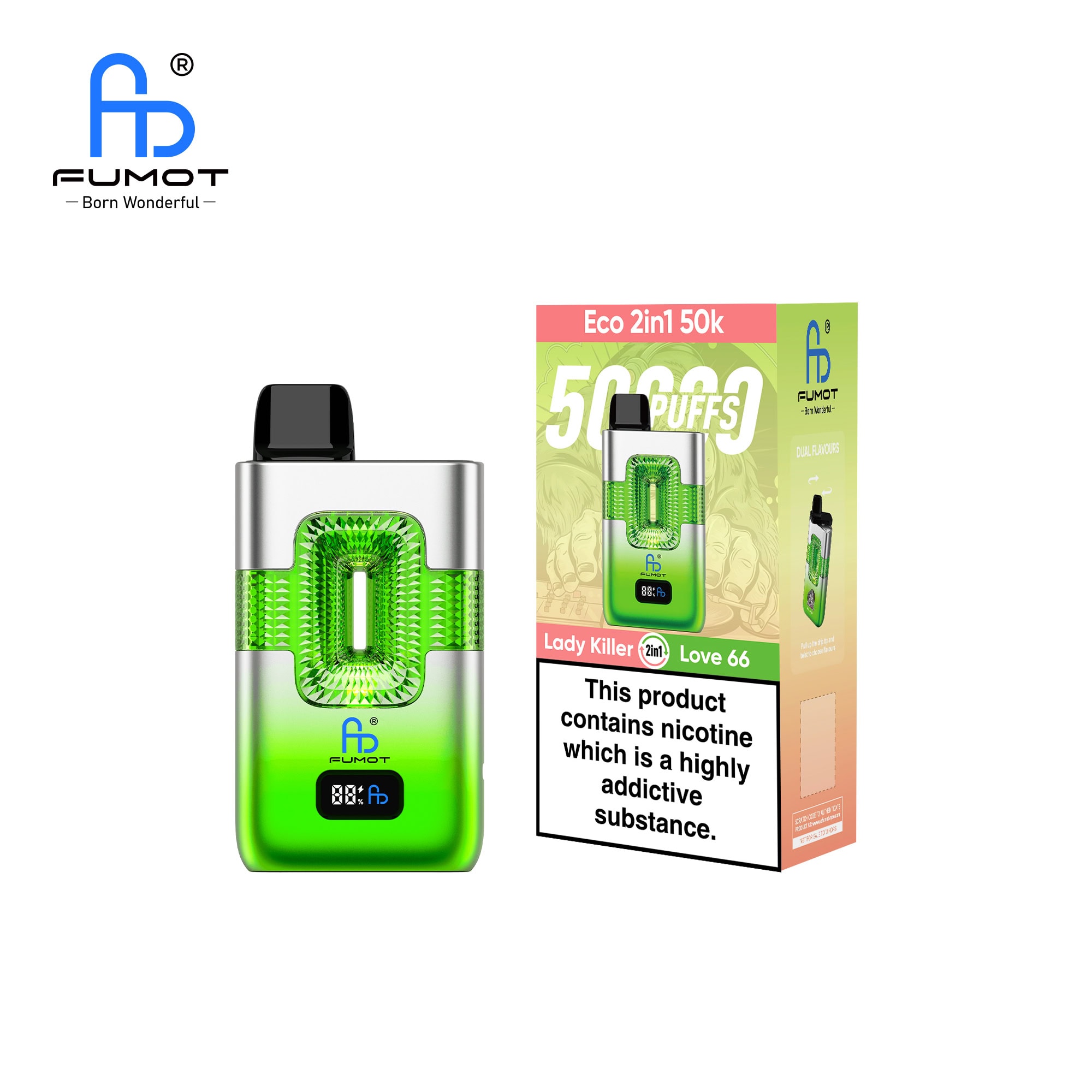Fumot ECO 2in1 50K Lady Killer/Love 66 Einweg-Vape